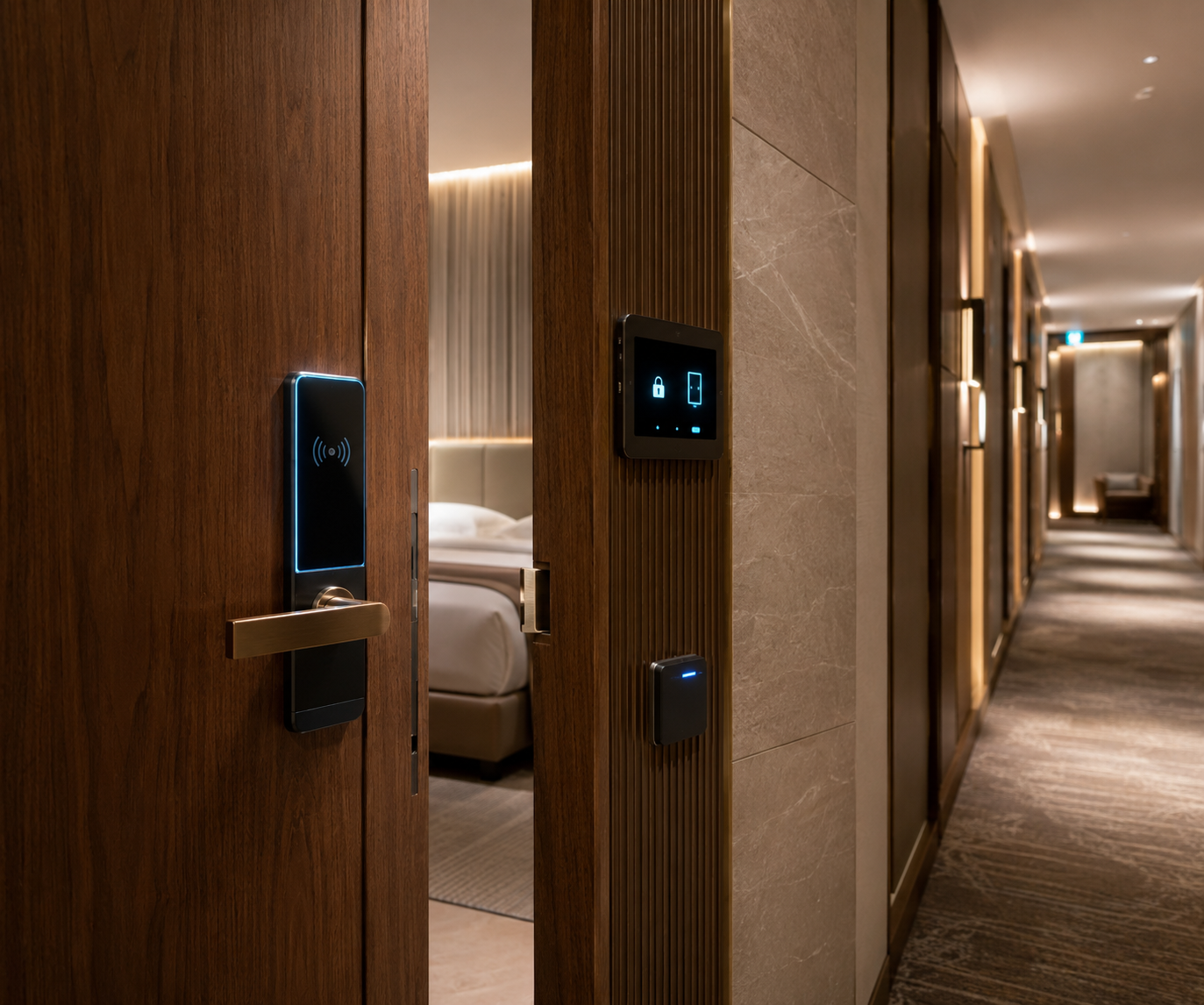 Smart hotel access-control system